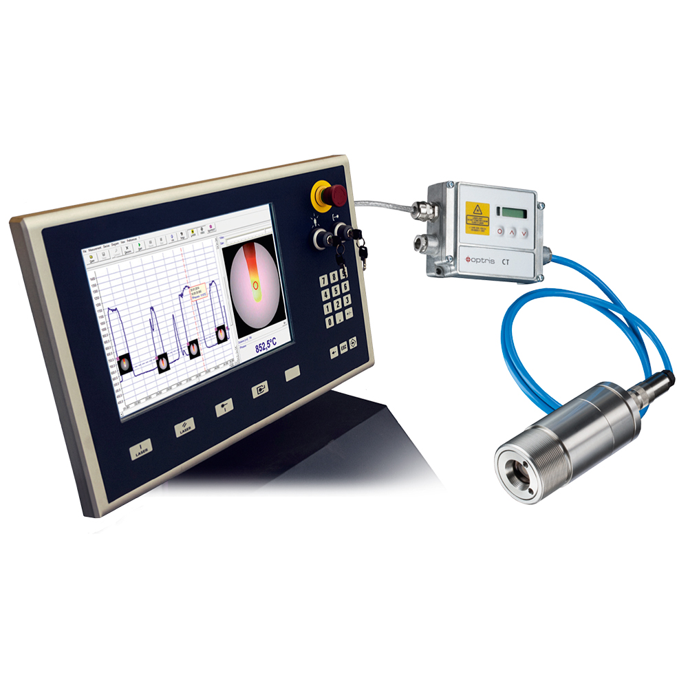 Video pyrometer optris CTvideo 3M with industrial PC